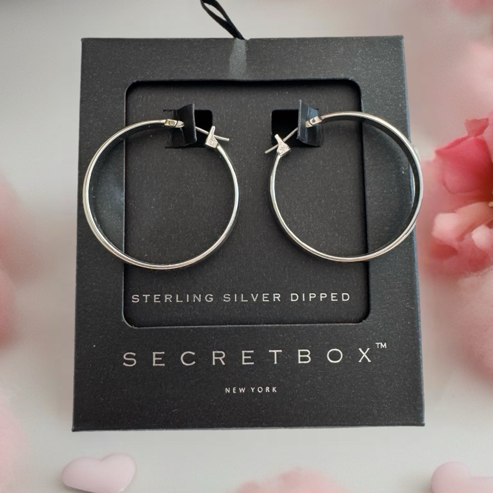 💎Secret Box Silver Hoop Earrings